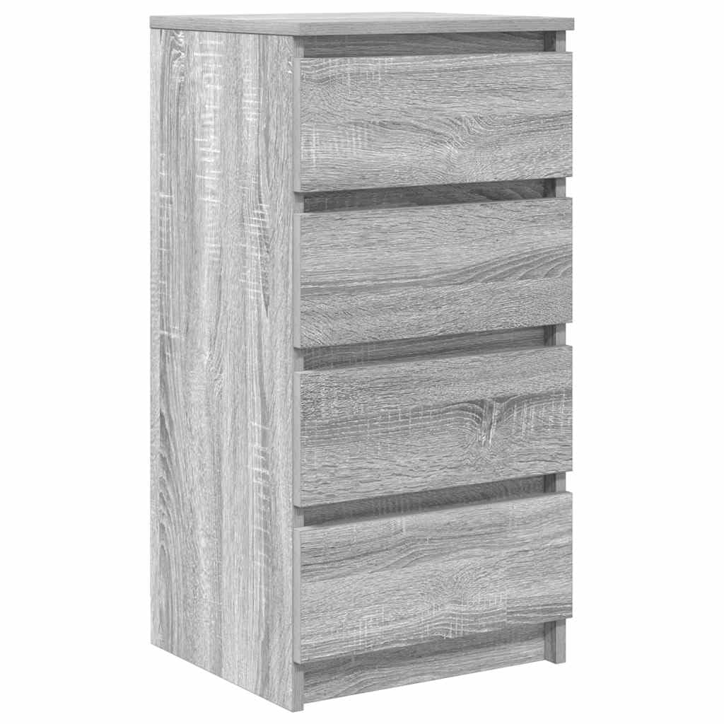vidaXL Sideboard Grey Sonoma 37.5x35x76 cm Engineered Wood, storage cabinet, sideboard cabinet, hallway cabinet, buffet, kitchen storage cabinet