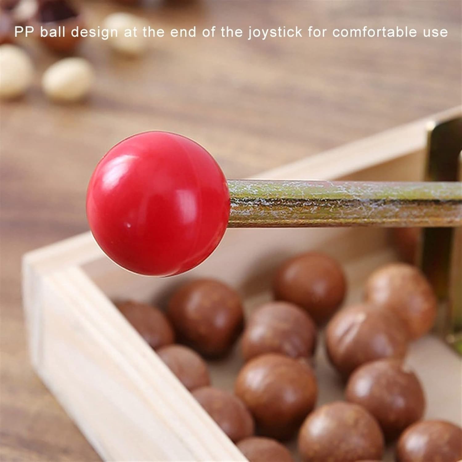 Casse-noix robuste avec pince réglable et boîte cadeau en bois, tranchant et facile à utiliser pour noix, noix de pécan, macadamia, noisettes et châtaignes