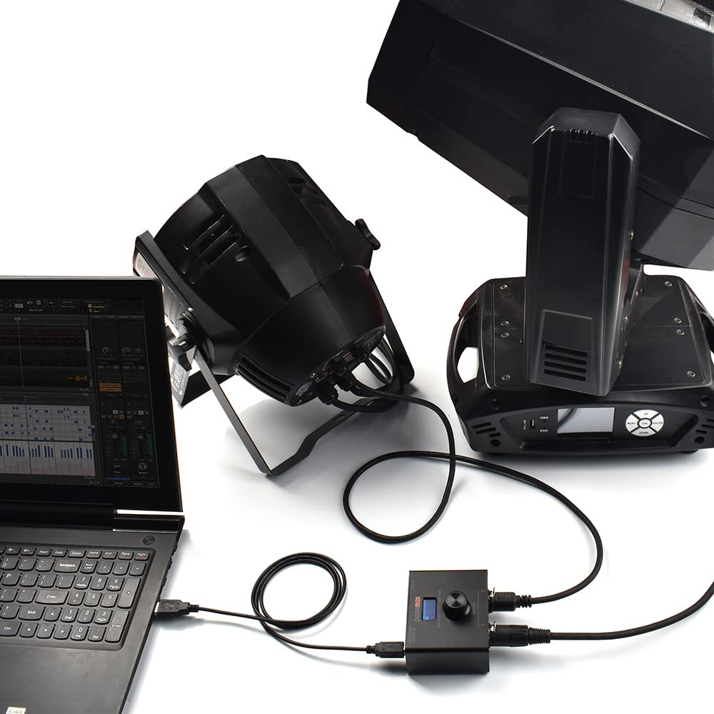 DOREMiDi Kontroler MIDI na DMX (MTD-1024) może konwertować
