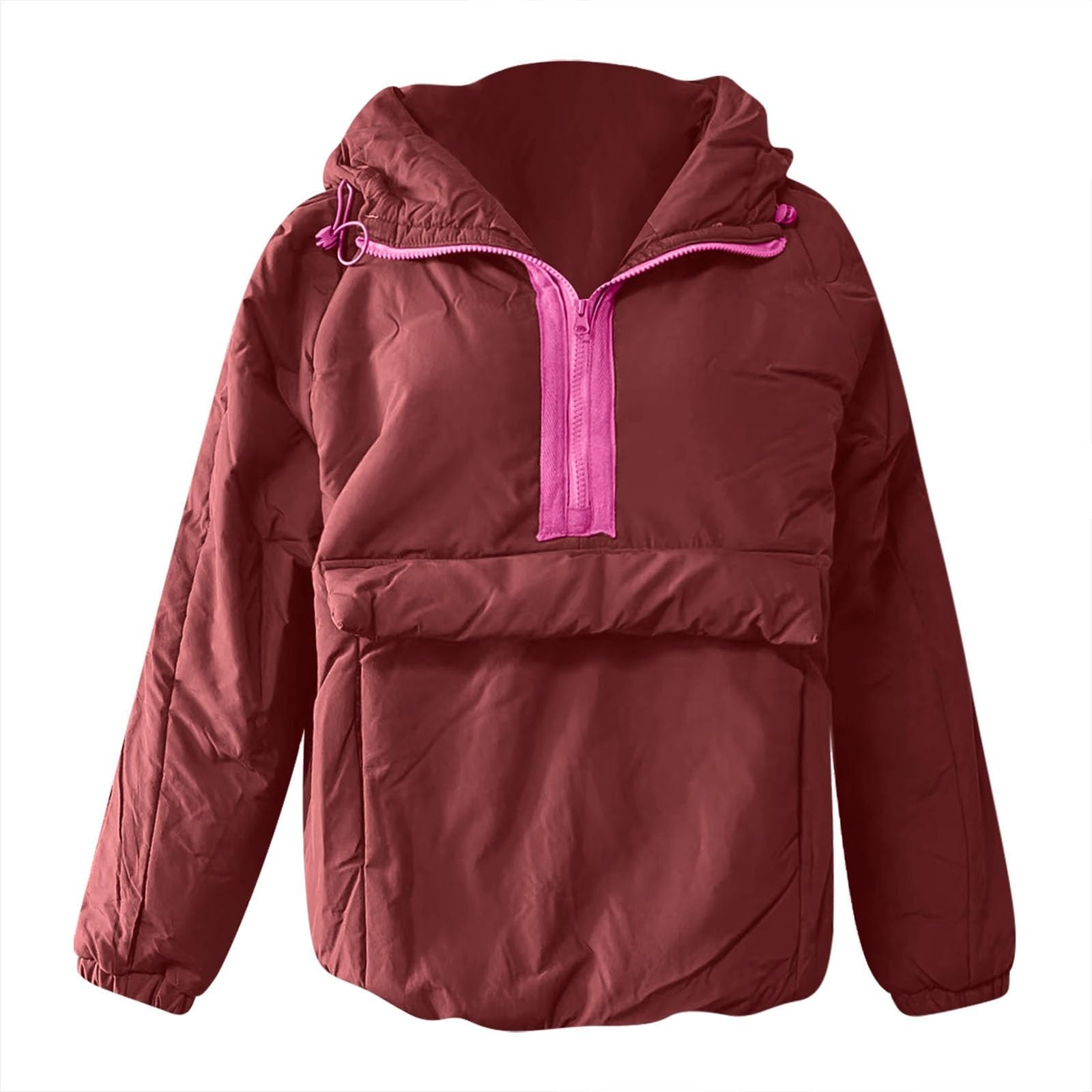 Générique Veste Sweat Femme avec Capuche,Sweat à Capuche Douillet avec Poches en Polaire Chaude IdéAl pour L'Automne Et l'hiver Au Quotidien