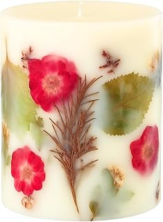Rosy Rings Essence of Christmas Botanical Candle | Luxury Aromatherapy Long Lasting Candle Home Decor Gifts Notes of Eucalyptus, Balsam Fir, Cedarleaf, Pine Cone, Vetiver Burn Time 120 Hours 5.5" H