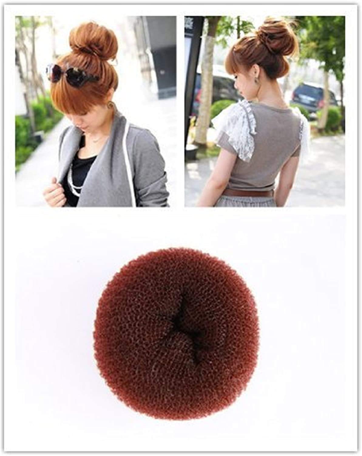 CareforYou Elastico in spugna a ciambella per chignon, confezione da 2 pezzi, taglie per bambini S e M
