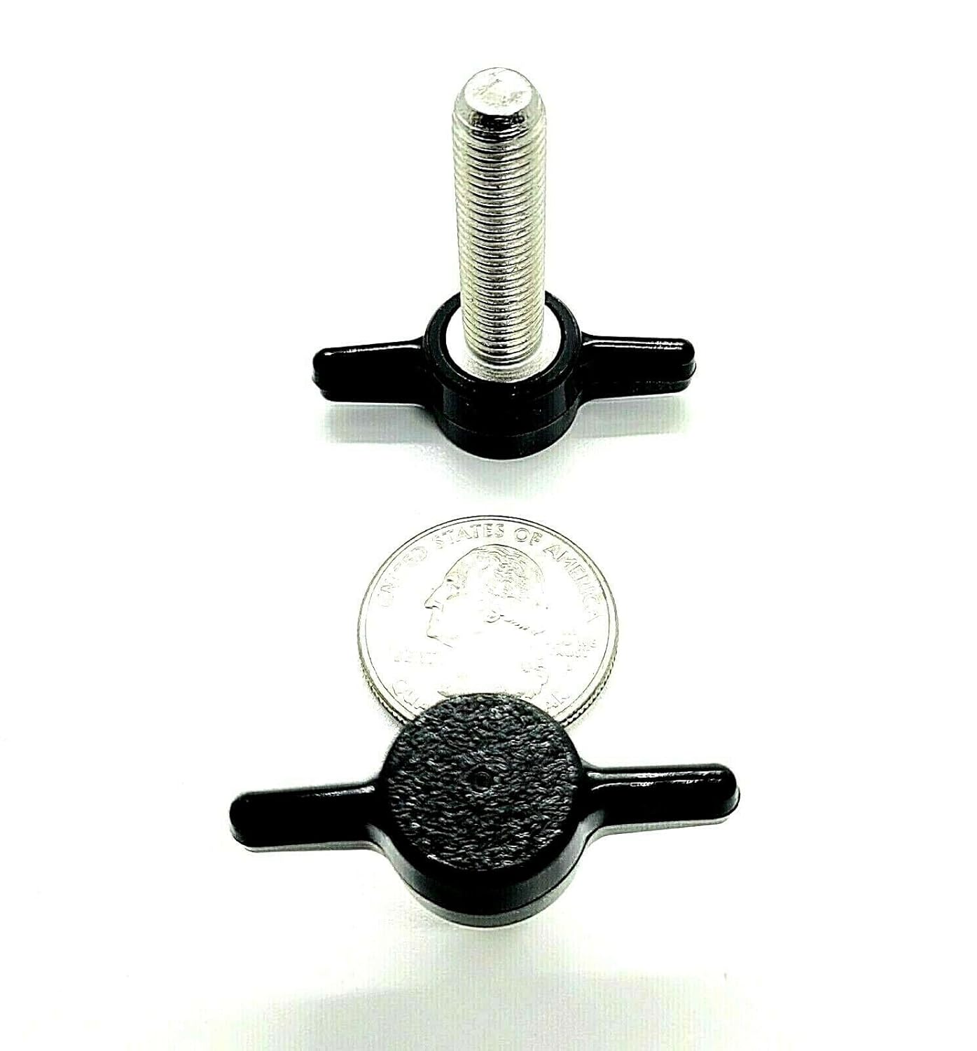 5/16"-24 Fine Thread Thumb Screw T Bolts 304 Stainless Steel Black Tee Wing Clamping Knobs Rust-Resistant UNF Bolts for Machinery and Fixtures UNF (Screw Size: 3/4", 8 Pack)