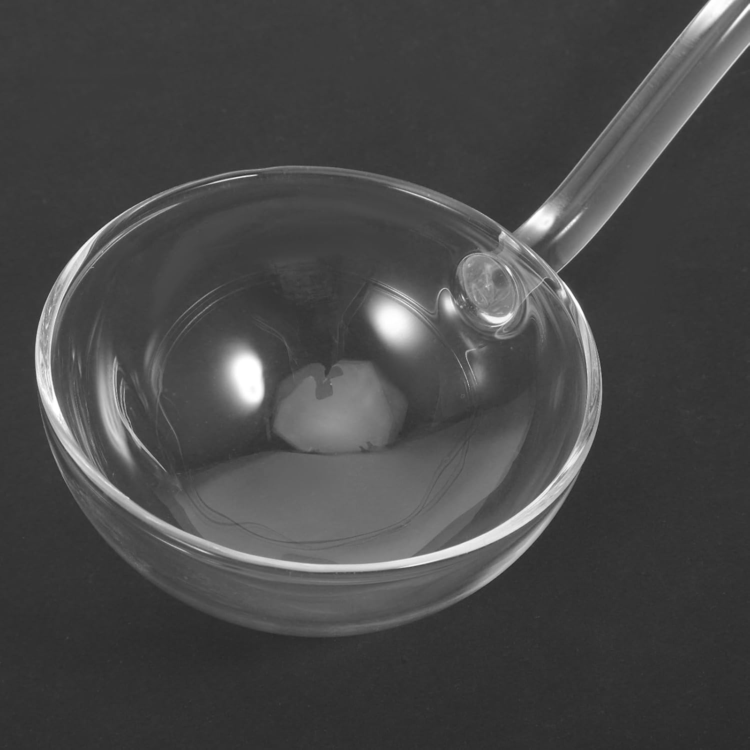 Glass Punch Bowl Ladle, Clear Serving Spoon for Party Drinks, Beverage Dispenser Ladles, Utensil Tableware for Catering, Salad Dressing or Fruit Punch