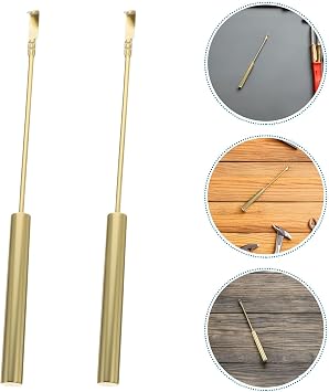 BESPORTBLE 2pcs Wall Clock Pendulum Metal Pendulums Retro Mechanical Quartz Wall Clocks