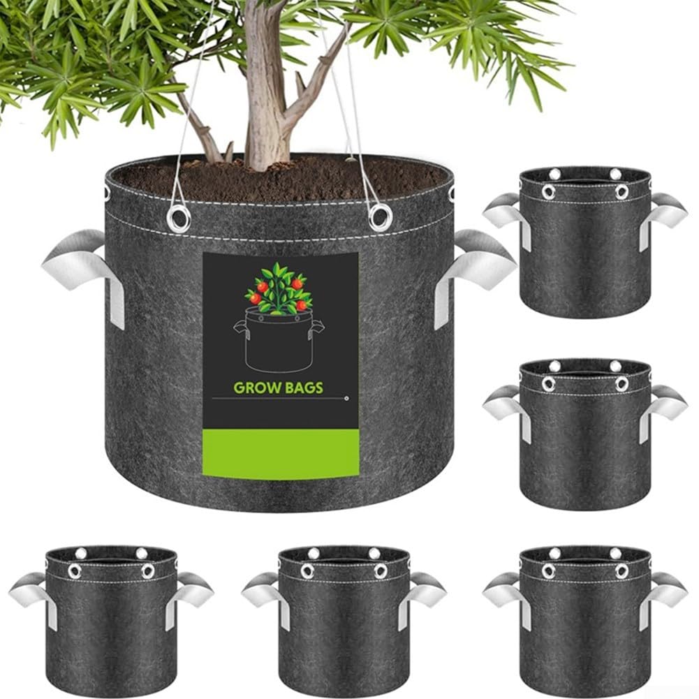 Sacchi Coltivazione 5 Anelli Metallo Manici Sacchi Coltivazione(15Gal)