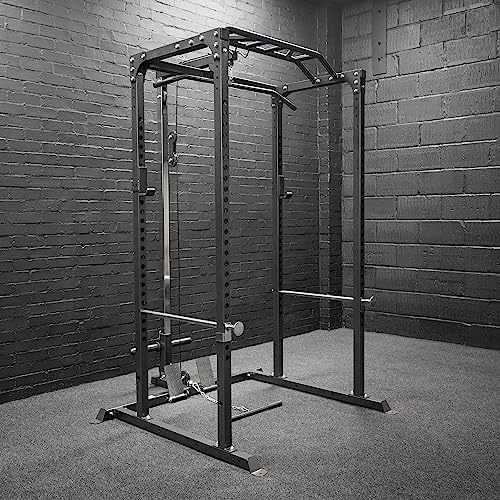 GYM MASTER GM1 Power Rack Squat Cage for Home Weight Lifting Training with Optional Dual Pulley Cable System - Image 3