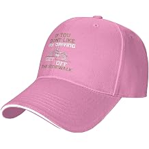If You Don't Like My Driving get Off This Sidewalk Classic Baseball Cap Dad Hat Adjustable Men Women,Black