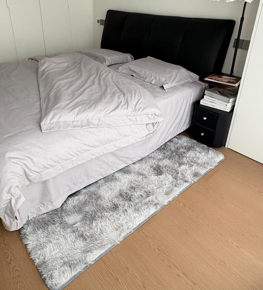 Tapis antidérapant en laine pour salon et chambre à coucher - Doux et moderne - Ne perd pas ses poils - Tufté à la main - Rose - 200 x 300 cm