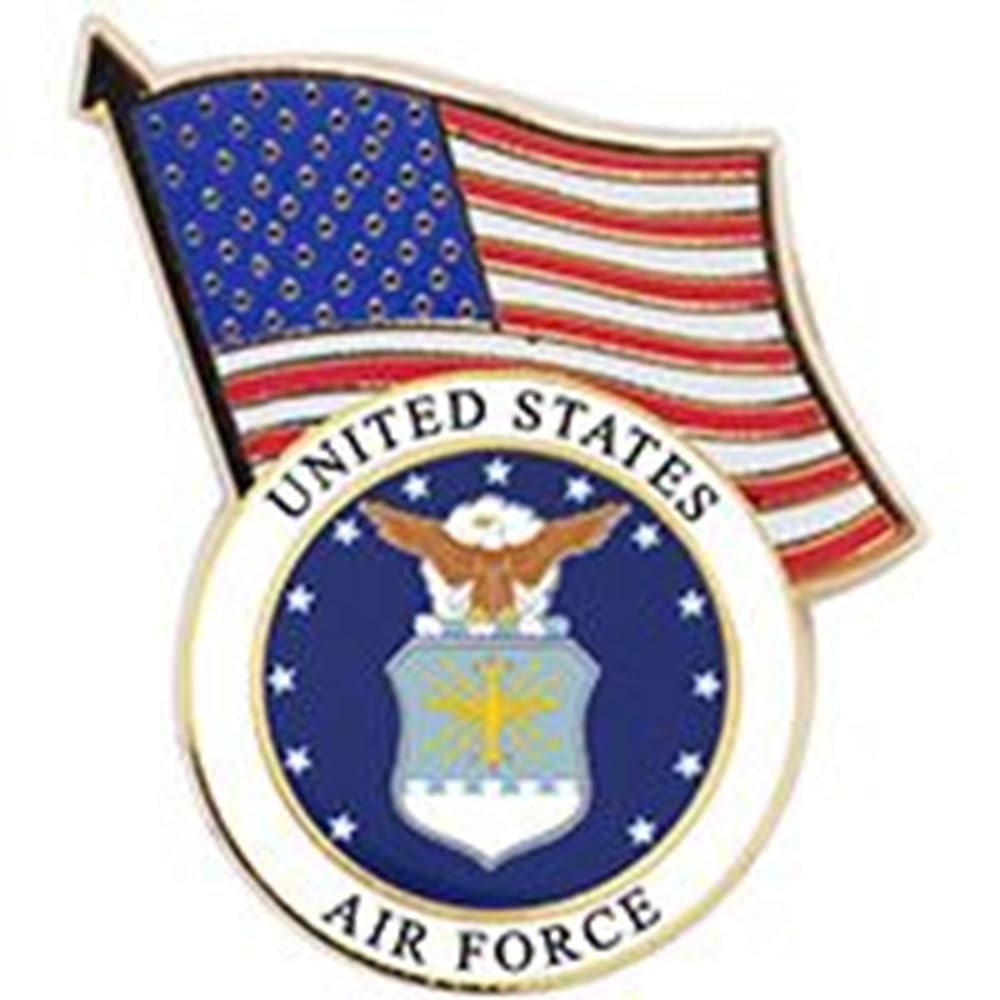 Épinglette Drapeau des États-Unis Force de l'air 2,5 cm - Insigne USA militaire