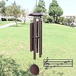ASTARIN Wind Chimes Outdoor Deep Tone, 45 in Memorial Wind Chimes Large with 6 Heavy Tubes, Large Deep Tone Wind Chimes Outdoor for Garden Hanging Décor,Sympathy Gifts. Bronze