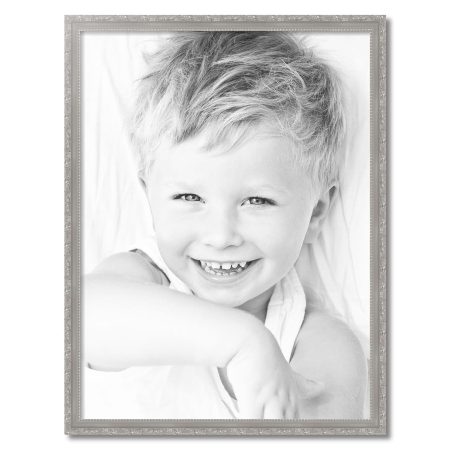 ArtToFrames 27x36 Inch Silver Picture Frame, This 1.50 Inch Custom Wood Poster Frame is Classic Silver, Great for Your Art or Photos - Comes with Economy Acrylic