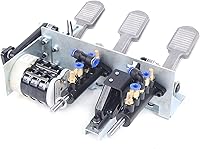 Vista 4 de Máquina cambiadora de neumáticos, válvula de control de aire para automóvil, válvula de pedal de pie, válvula neumática de aire de 3 pedales + pieza