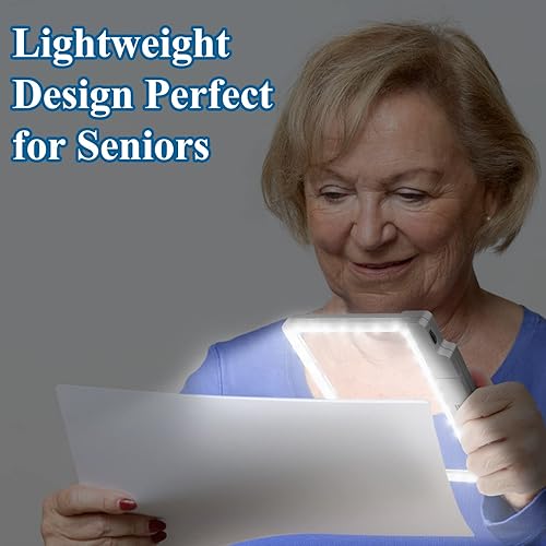 Miniatura 5 de 4 lupas grandes con 36 luces LED ajustables que proporcionan un área de visualización de página completa uniformemente iluminada, perfecta para