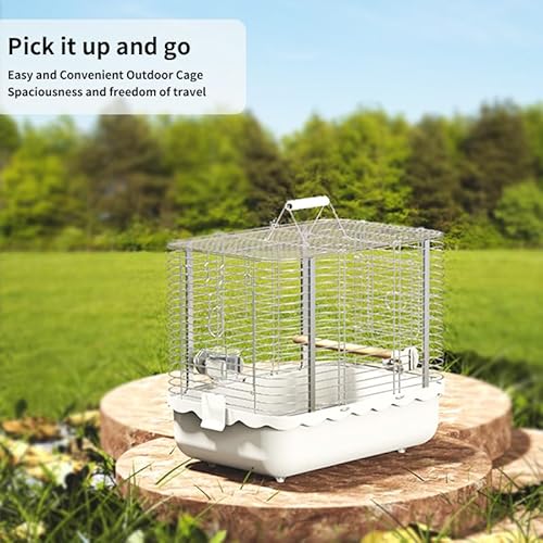 image for YOOSO WING Bird Carrier Travel Cage, Durable Portable Stainless Steel 