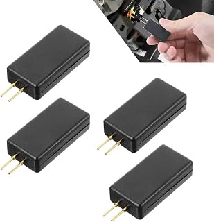 4 PCS Car SRS Airbag Bypass Resistor, 12V 2-Pin Airbag Simulator Testing & Repair Tool, Automotive Airbag Diagnostic Device, Universal for Car Truck SUV (Black)