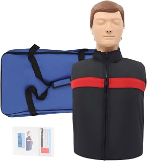CPR Training Manikin Adult, Realistic CPR Dummy with Carry Bag