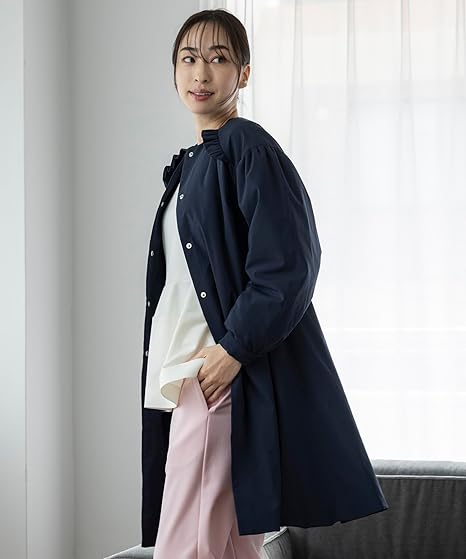 【SONO NAVY】フェミニニティ撥水パテッドコート Amazon | [ソーノ] コート NAVY フェミニニティ撥水パテッド
