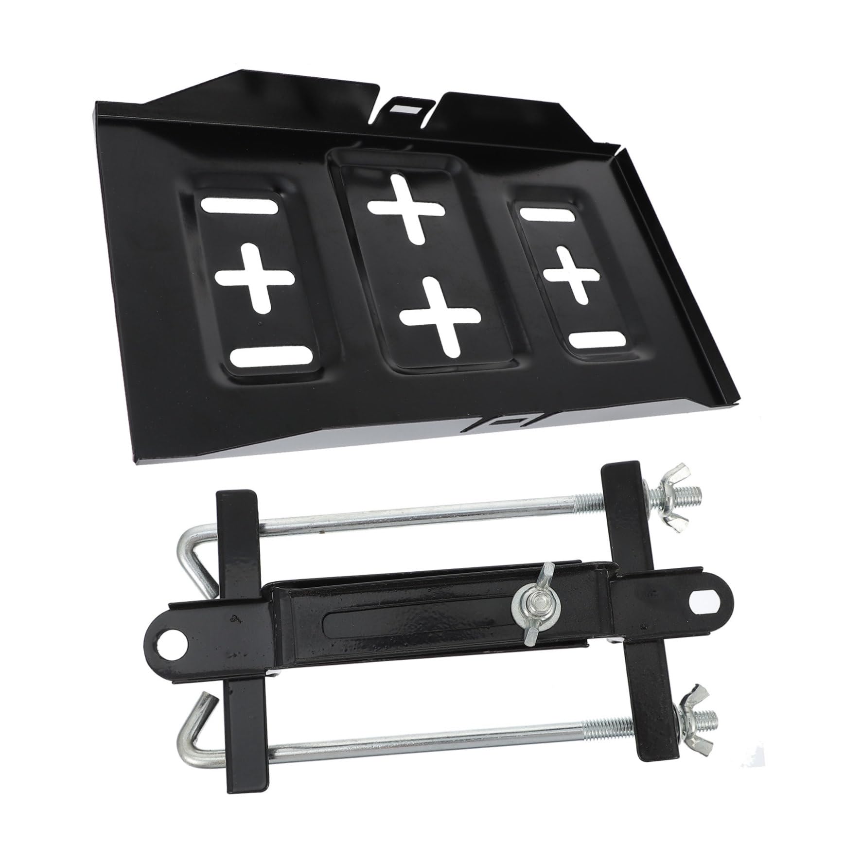 SOIMISS Support de Batterie Automobile pour Rangement Batterie de Voiture Fixation Voiture Sécurisée et Stable