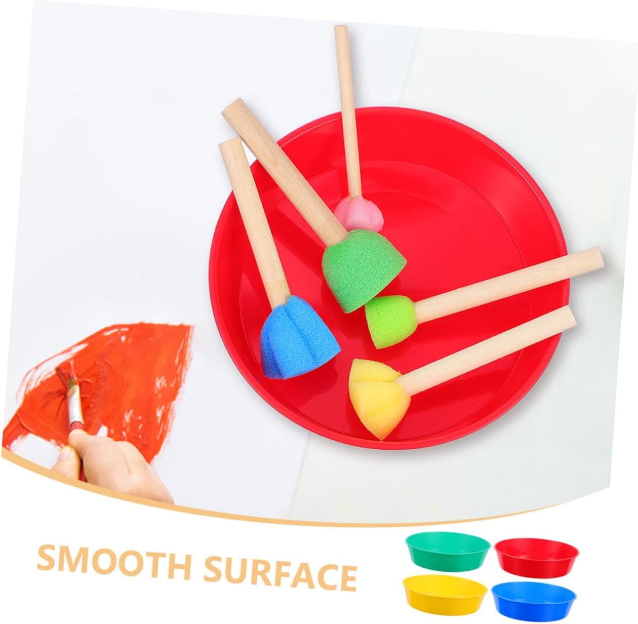 OSALADI 8Pcs Paint Mixing Trays for Artists Lightweight Durable Color for Watercolor DIY Projects for Beginners and Professionals