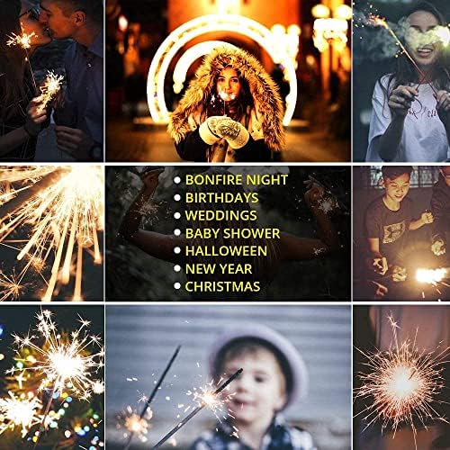 EXCLUSIVE ONLINE Giant Legacy Cosmic Sparklers 40cm (16") for Birthdays, Weddings, Baby Shower, Halloween, New Year and Christmas 5 Packets (25 pieces)