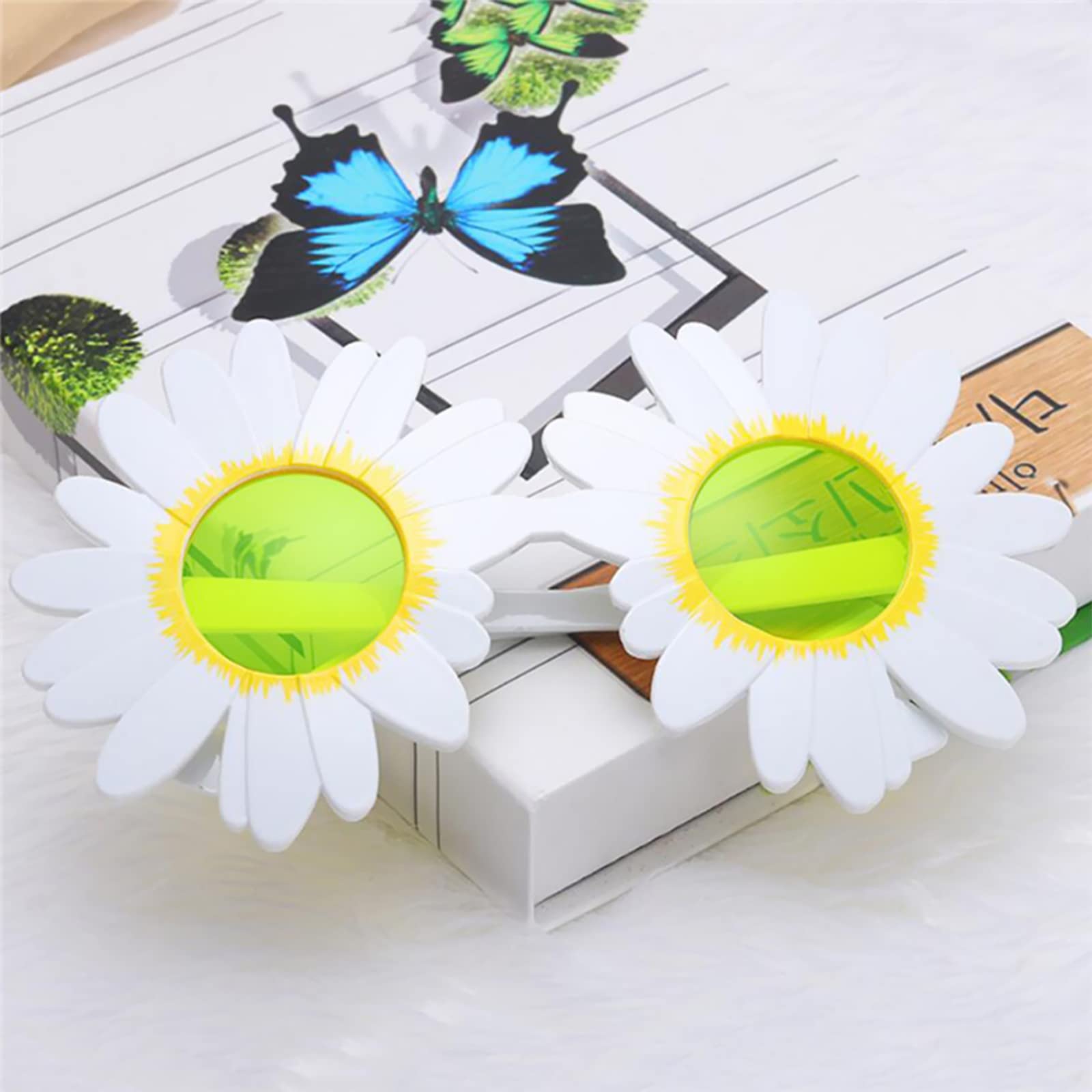 12 par Tropikalne śmieszne okulary przeciwsłoneczne Hawaiian Party Okulary przeciwsłoneczne Party Nowość Hawajski Tropical Party Okulary Zestaw na Letnie Akcesoria imprezowe