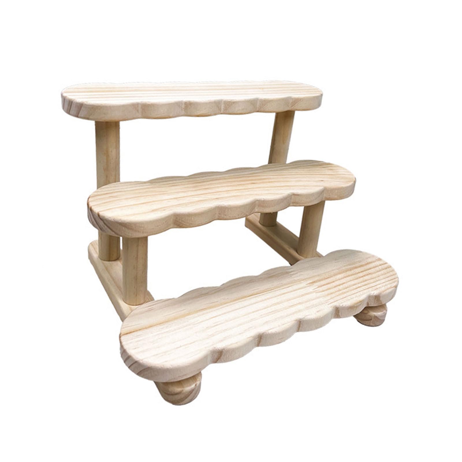 YROHGKPN Simple Designs Wood Display Holder Sturdy Wood Shelf Storage Holder for Collectors and Enthusiasts Rack