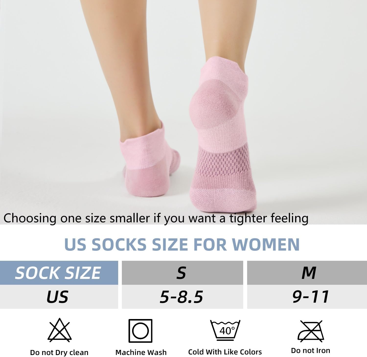 FITRELL 5-6 Pairs Ankle Running Socks for Women Athletic Cushioned Low Cut Tab Sports Socks - Image 2