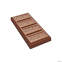 Vista 4 de Barra de caramelo de chocolate con leche HERSHEY'S tamaño para refrigerio, paquete a granel de 5 libras