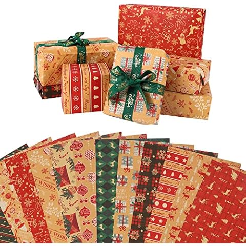 Papel de Regalo Navidad GLAITC Cover