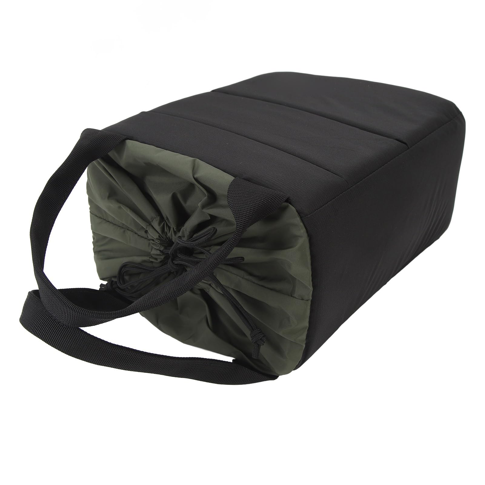 Custodia per fotocamera, tessuto impermeabile antiurto ispessito rimovibile separatore fotocamera borsa fotografica fodera di grande capacità morbida trazione a mano per A9 per R6, Nero e verde