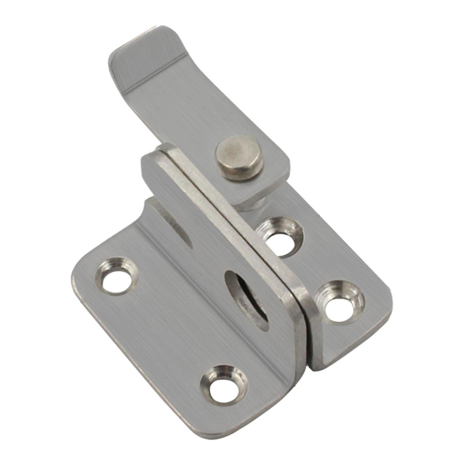 Flip Latch Gate Latch Hardware Safety Door Lock Catch for Barn Garage Window Silver S Right Open-image-13