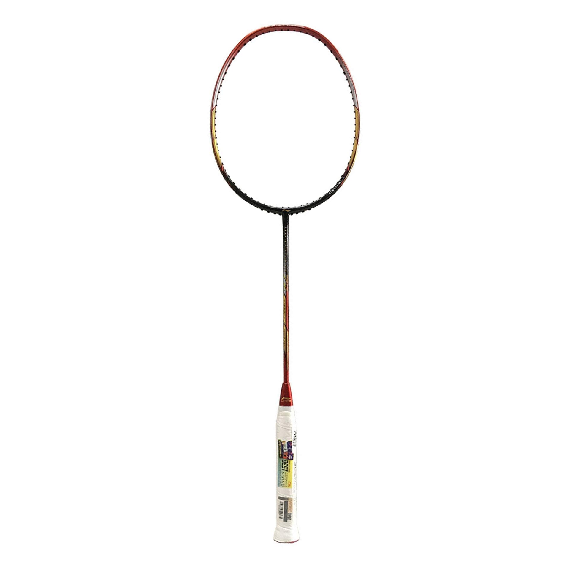 LI-NING Windstorm 72 Red Gold Unstrung Badminton Racquet-picture-18