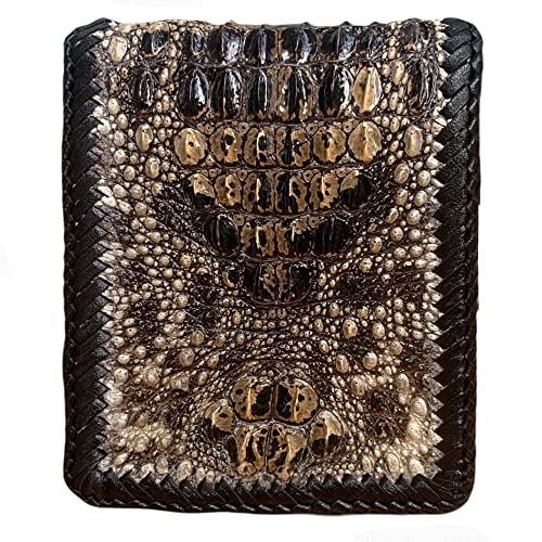 Genuine crocodile leather wallets men alligator leather Wallets for Mens skin mens alligator wallets skin wallet for men (Origin Natural)