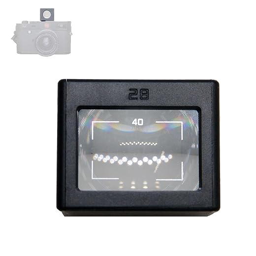 Viseur optique externe de niveau de taille, viseur optique 28 mm, avec cadre 35/50 ou 40, pied de coffre gauche/droite décalé réglable (28 mm (40 cadres)