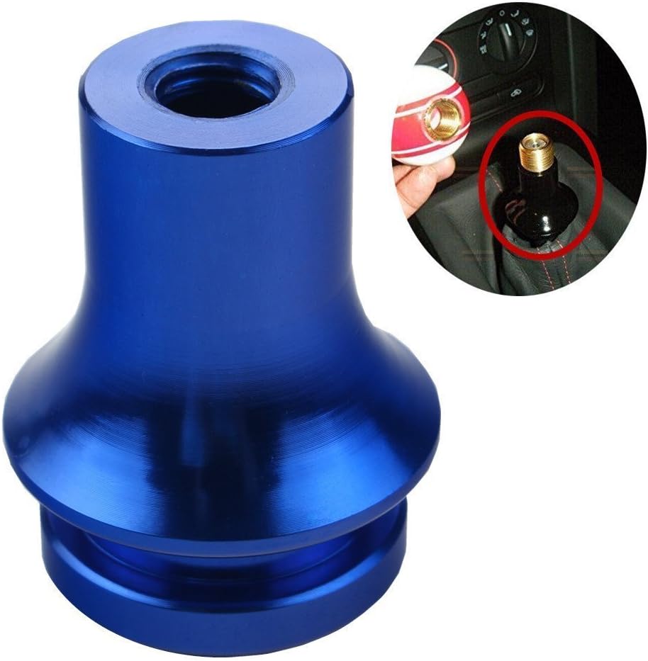 JUDING SHIFT KNOB BOOT RETAINER/ADAPTER FOR MANUAL GEAR SHIFTER LEVER 10X1.5 Color Blue