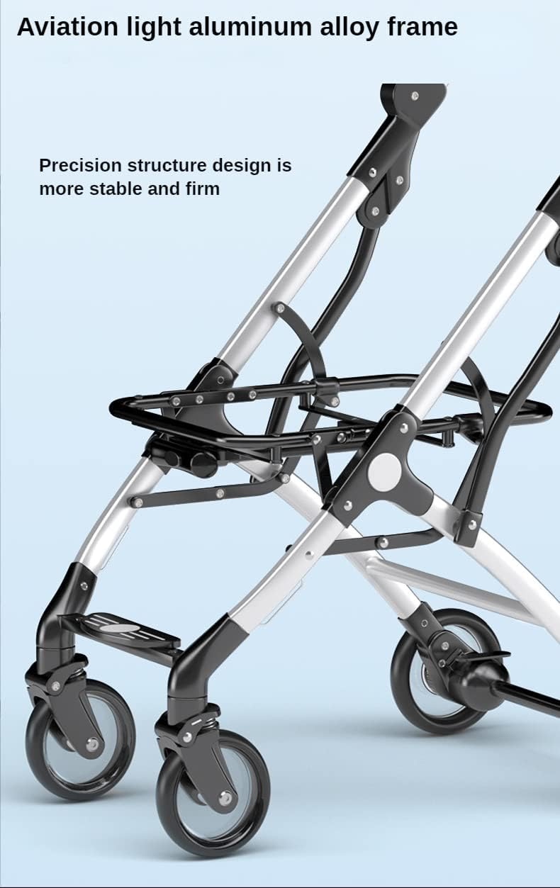 Stroller for Cats Dog Stroller 3 in 1 Pet Stroller Foldable Travel Pet Stroller for Cats & Dogs with Detachable Carriers Aluminium Trolley Dog Stroller Pet Carrier Strolling Cart(D)