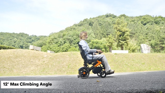 Image of BIQISSI Electric Wheelchair for Adults, 36LBS Lightweight Electric Wheelchairs, 500W Brushless Motor Power Wheelchair, Foldable Motorized Wheelchair for Seniors, Airline Approval (Carbon Color, 30 MI)