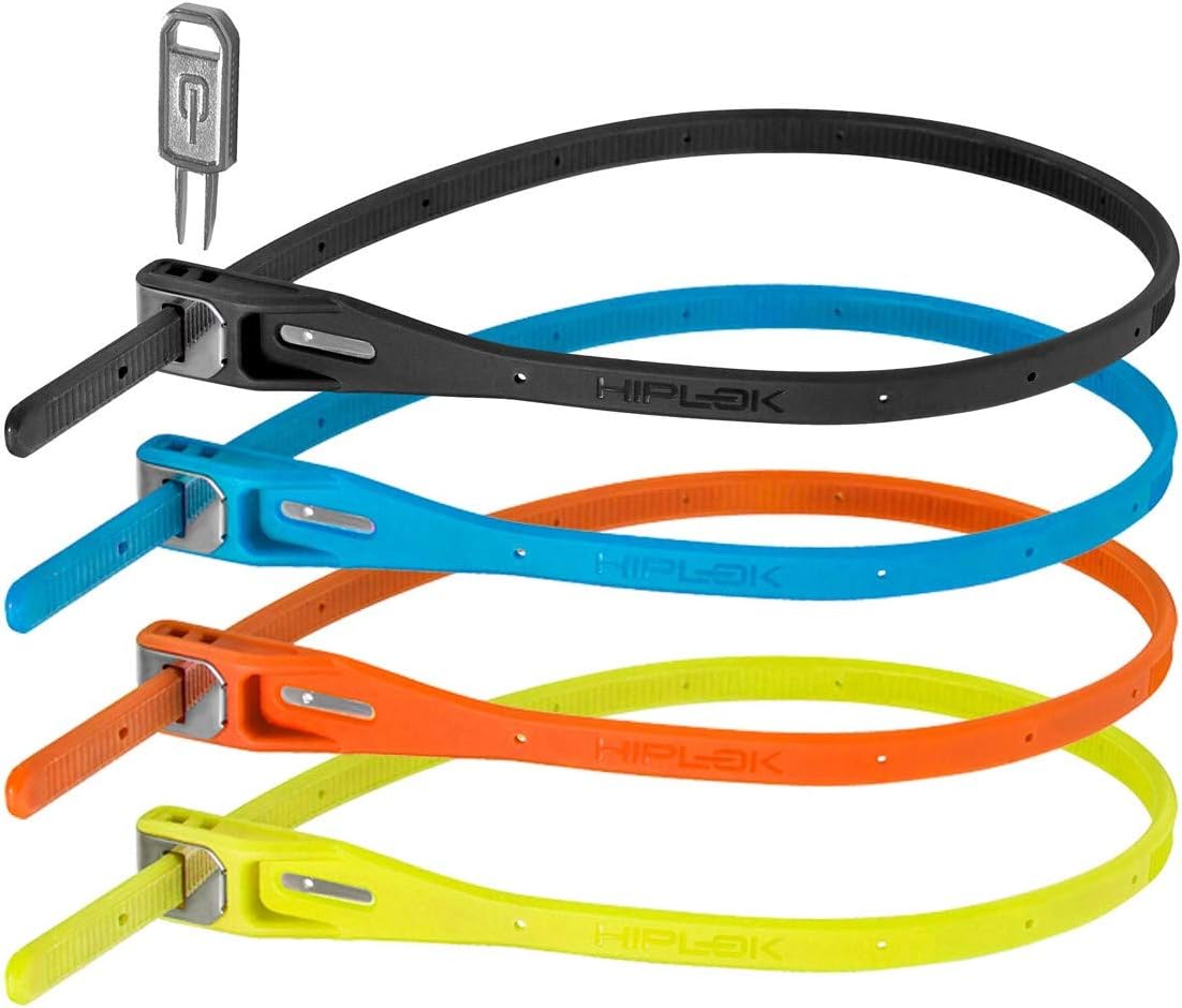 Hiplok Z LOK 4 Pack: Multicolour Security Tie Bike Locks