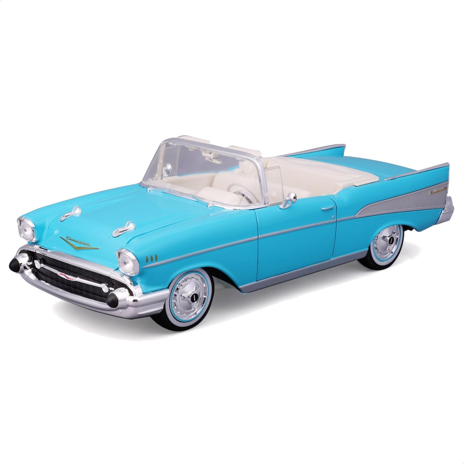 Maisto 1:18 Chevrolet Bel Air Convertible - Light Blue