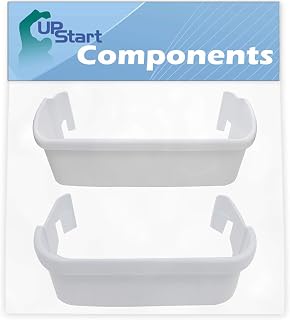 240323001 Refrigerator Door Bin & 240351601 Freezer Door Bin Side Shelf Replacement for Frigidaire FRS6R5ESB4 Refrigerator - Compatible with 240323001 & 240351601 White Door Bin