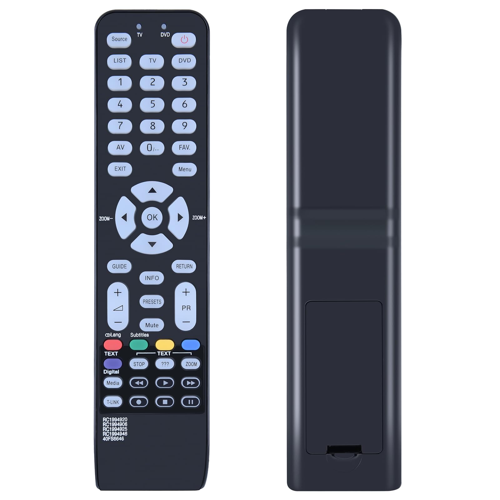 ALLIMITY Telecomando Sostitutivo RC1994920 Per TV Thomson ITT LCD323100DVBT, LCD423100DVTTFHD E Altri Modelli