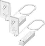 LIDER Outlet Extender with 3 Receptacles, 21W USB Type-A, and 2 USB Type-C, Ultra-Thin Wall Plate Plug with Cord Extender, 3-Outlet Power Strip, Flat-Face, Slim Design, ETL-Listed, 3ft, White