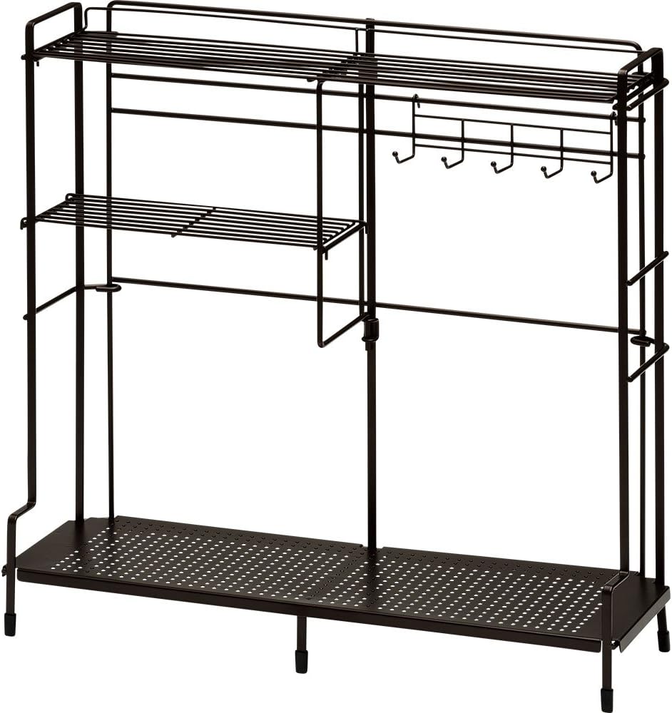 Wahei Freiz Stove Side Rack, Condiments, Kitchen Tool, Storage, Hook Included