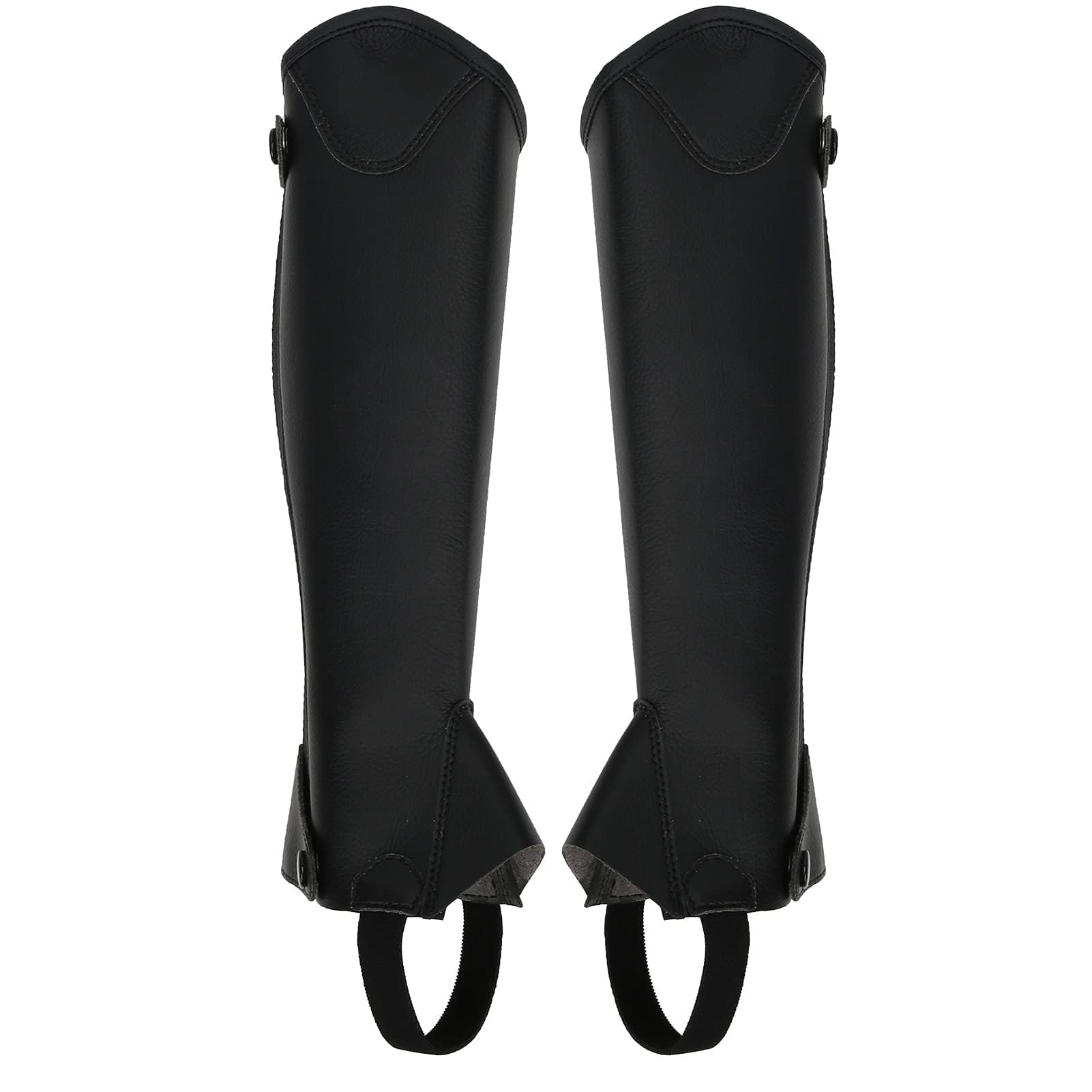 HERCHR Reiten Unisex Kinder Half Chaps PU Leder Reiten Kinder Half Chap Reißverschluss Half Chap Reitschutzausrüstung