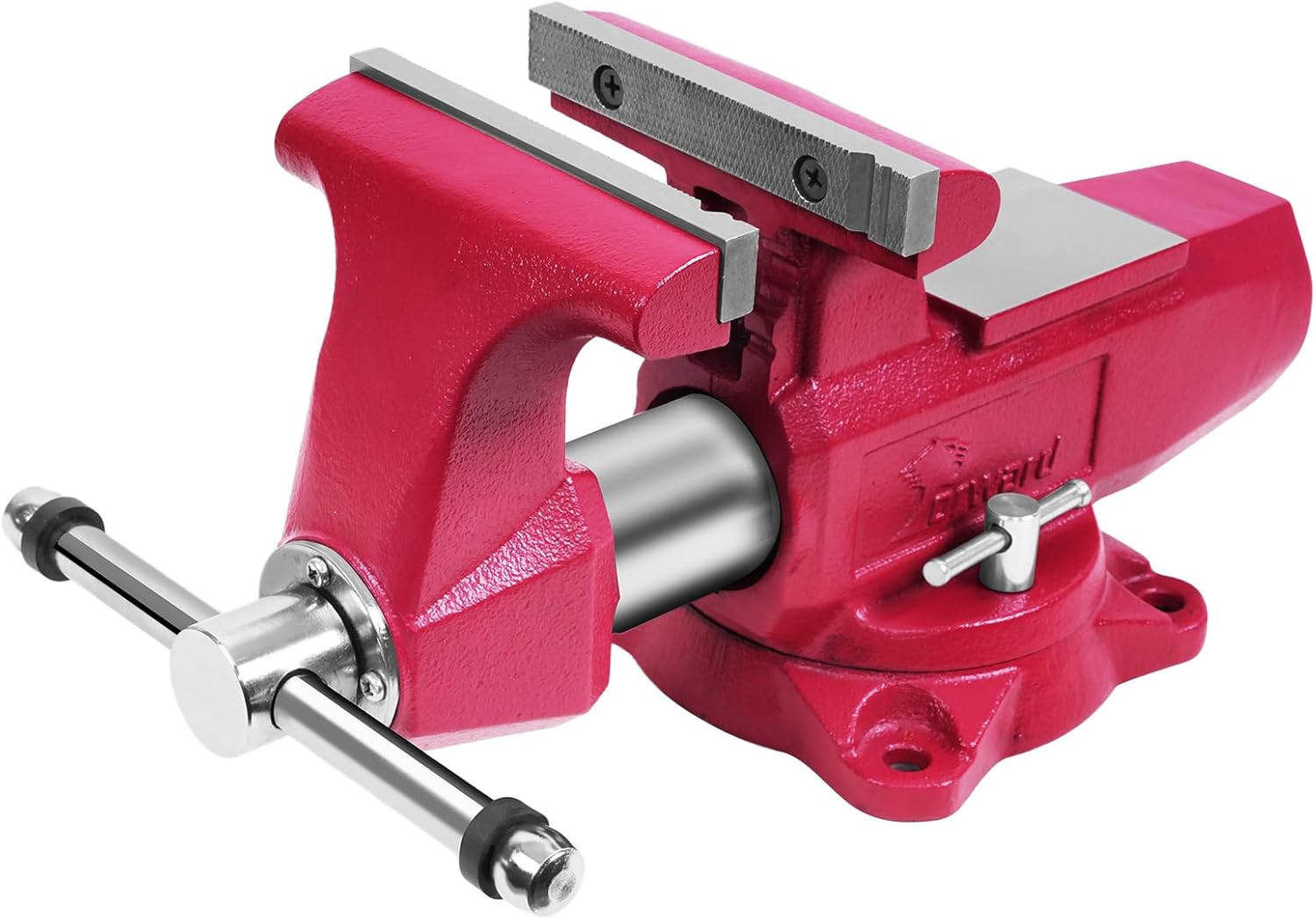 Forward 1740B Heavy-Duty Bench Vise: 4" Jaws, 360° Swivel Base, 86,000 PSI Ductile Iron, 6000 lbs Clamping Force