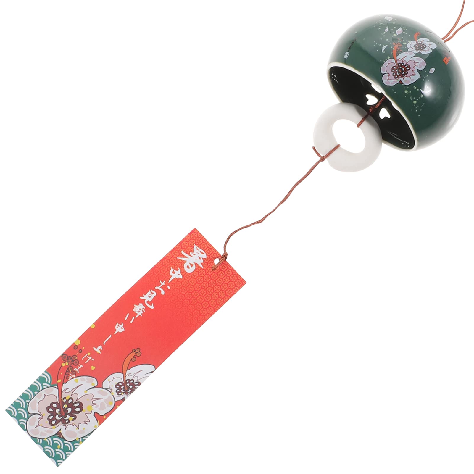 nowell BONBONERO カスタムフィン 桜梅桃李 グレー Cabilock Edo Furin Japanese Ceramic Wind Bell Wind Chime Porcelain