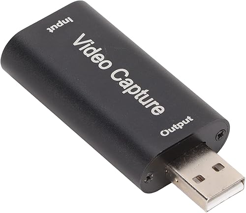 VBESTLIFE Tarjeta de captura de video 4K, dispositivo de captura de video USB, tarjeta de captura de juegos de tarjeta Cam Link, adaptador de
