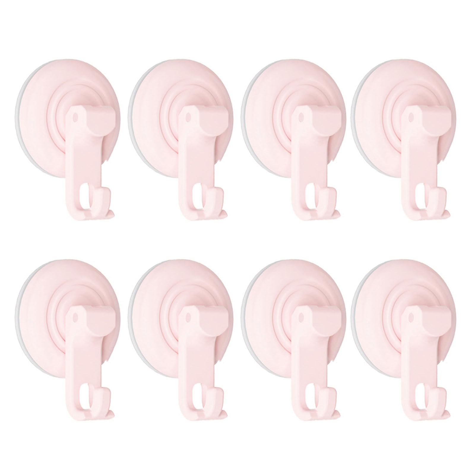Xjdzineq 4pcs / 8pcs Bathroom Suction Cup Hanging Hooks Heavy Duty Vacuum Towel and Loofah Holders Removable Robe Storage Rack Towel Hooks