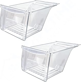 Lifetime Appliance 2 x 240337103 Crisper Bin Compatible with Frigidaire Refrigerator Shelf | Fridge Drawer | Refrigerator Parts - 240337100, AP2115741, 240323007